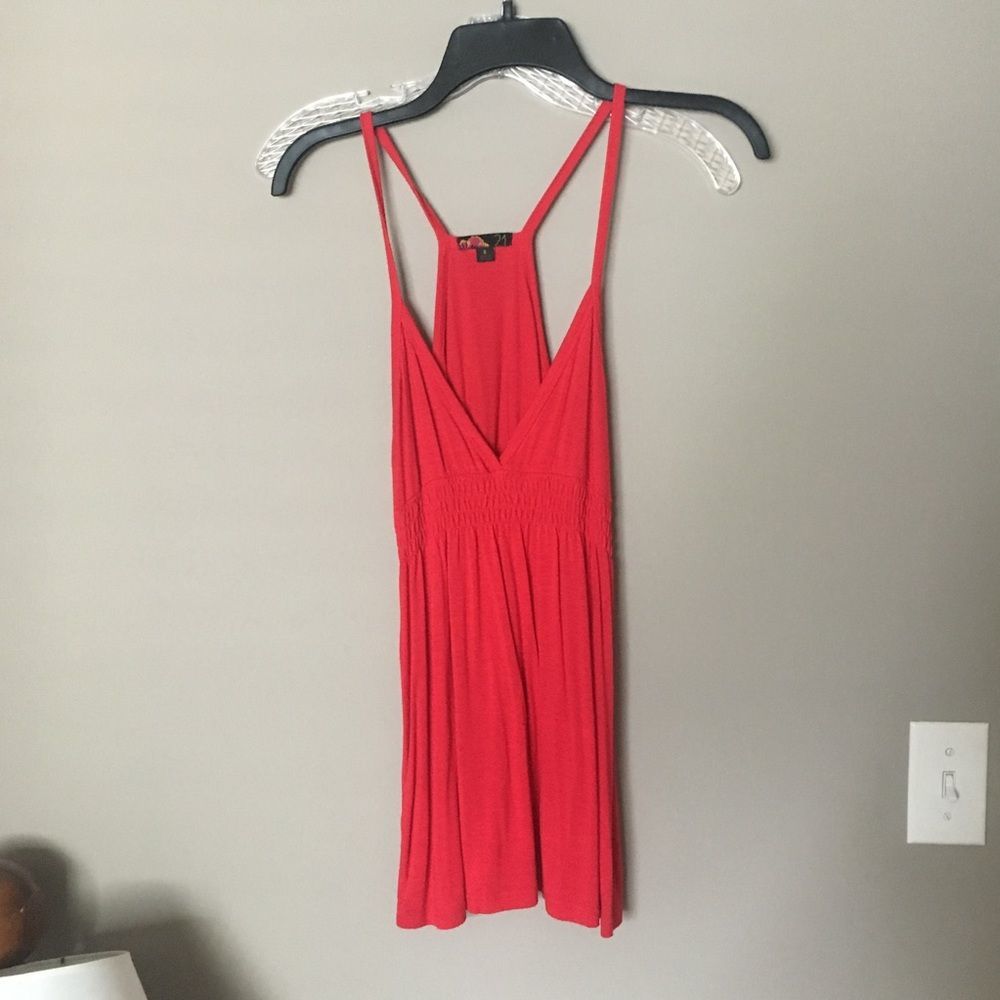 Forever 21 Red Racerback Tank Size Small
